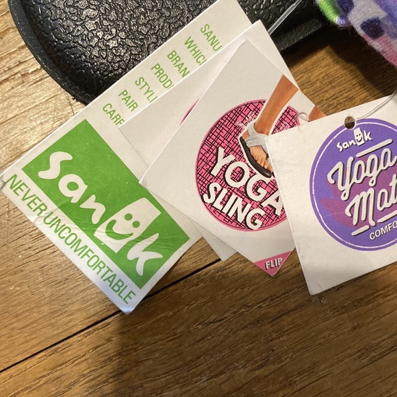 NEW Sanuk Yoga Sling Ella thong sandals 8 - Picture 3 of 5